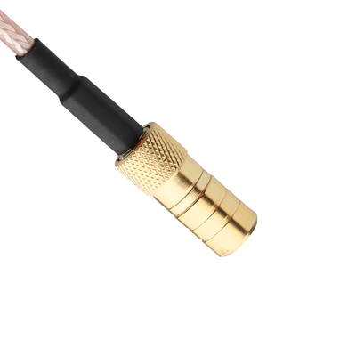 Brass/ Teflon Brown Shield RG179 Cable Connector RF SMB-(50ohm) To SMB-75(750hm) Connector