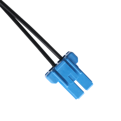 DC Plug 2.1*5.5mm Solder Type PVC To TE Blue Housing 2P Female Cable Connector OEM / ODM