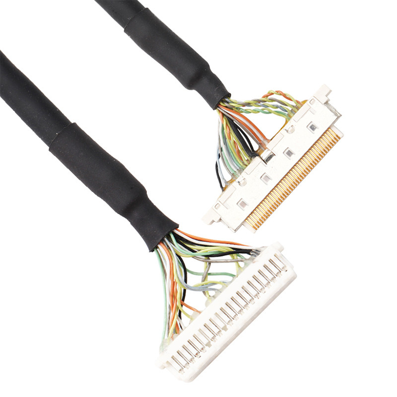 AWG 28 40 Pin Lvds Cable 100V AC ACES 50204-040 JST SHDR-40V-S-B
