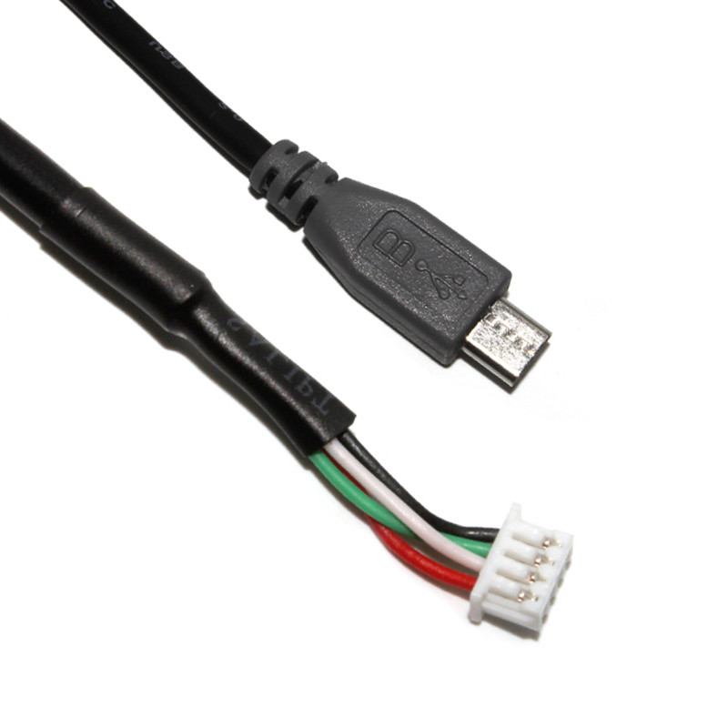 Micro Usb Plug To Molex Shielded Cable Assembly 1.25mm Pitch 510210300