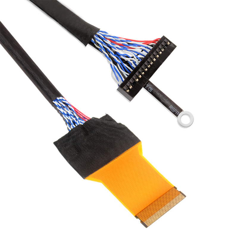51 pin LCD Extension LVDS FPD Cable 0.5mm Pitch For Printer