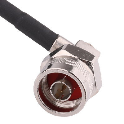 RF Male LMR195 Coaxial Cable Connector With ROHS N PLUG，Hex Nickel Plated TO A N PLUG OD 4.950MM
