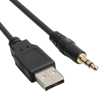 USB AUX Extension Cable 3.5mm Stereo For O Jack USB Socket Cable With ROHS