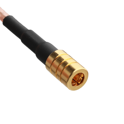 Brass/ Teflon Brown Shield RG179 Cable Connector RF SMB-(50ohm) To SMB-75(750hm) Connector