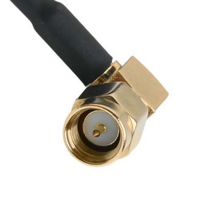 RA SMA Plug Right Angle RG316 Coaxial Cable Heat Shrink Tube Double Wall Black OD 3.0mm