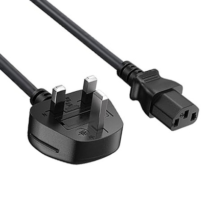 BS1363 13Amps 250V Electric Power Cord C13 To UK Plug For Computer / Monitor ROHS