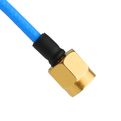 ROHS Low PIM Flex TFT-5G-402 RF Coaxial Cable Double Shielded With Blue FEP Jacket OEM/ODM