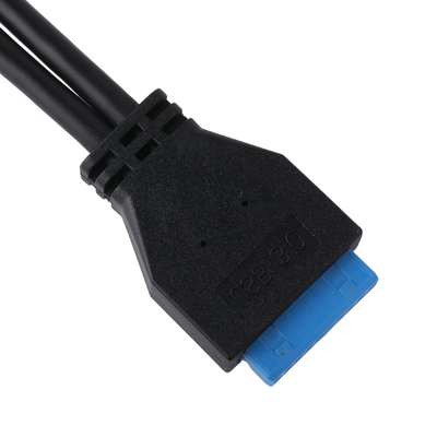 USB 3.1 Type-E Male To IDC20P Computer Motherboard Power Cable Male Adapter Cable 20 Pin Extension Cable OEM / ODM