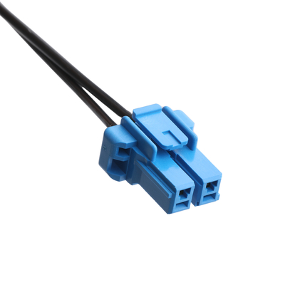 DC Plug 2.1*5.5mm Solder Type PVC To TE Blue Housing 2P Female Cable Connector OEM / ODM